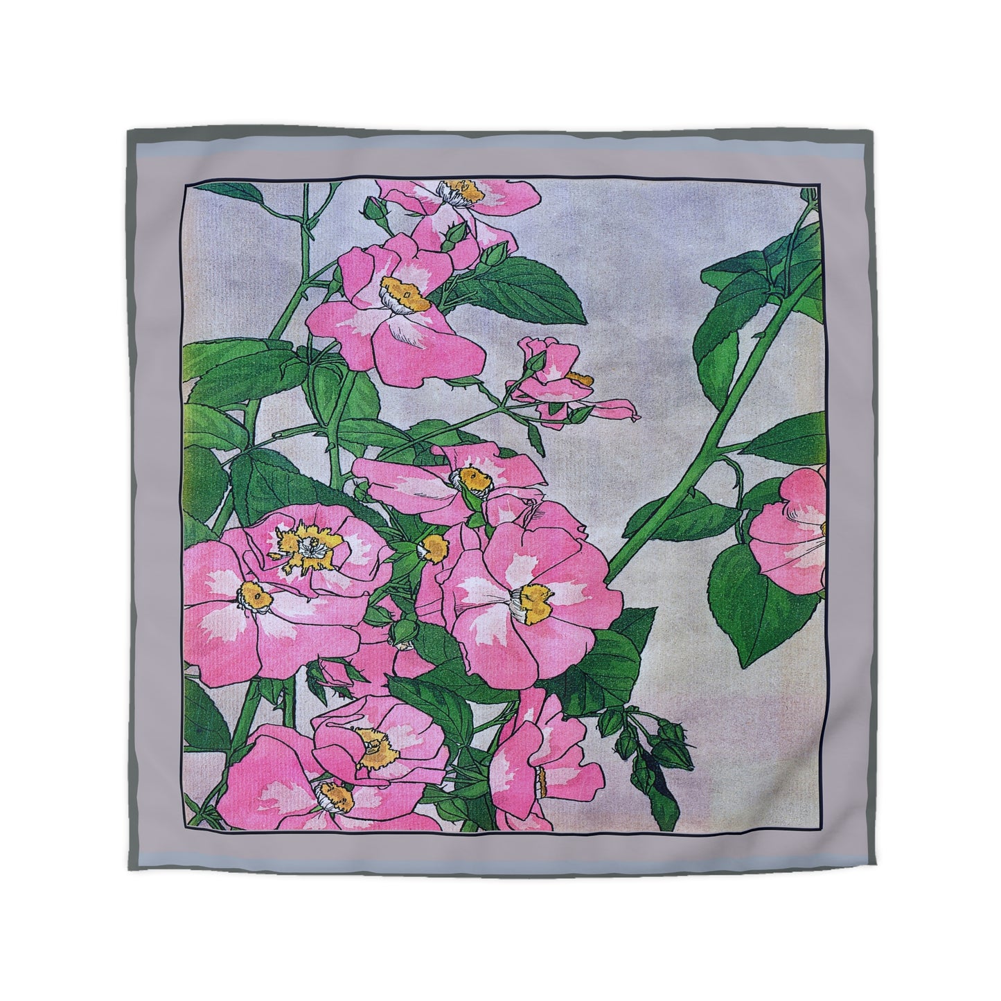 Floral Microfiber Duvet Cover - Brighten Your Bedroom with Vintage Blossoms